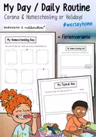 Vista previa - Hojas de trabajo - My Typical / Homeschooling Day - Sketchnotes - Portada