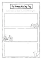 Vista previa - Hojas de trabajo - My Typical / Homeschooling Day - Sketchnotes - página 3
