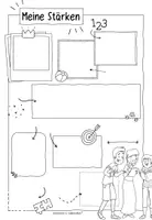 Vista previa - Hojas de trabajo - ICH und meine Stärken - Sketchnotes - página 2