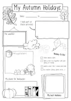 Vista previa - Unidades / Secuencias / Situaciones de Aprendizaje - My Autumn / Fall Holidays - Sketchnotes - página 1
