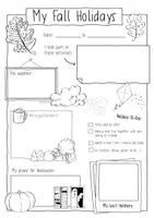 Vista previa - Unidades / Secuencias / Situaciones de Aprendizaje - My Autumn / Fall Holidays - Sketchnotes - página 2