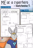 Vista previa - Hojas de trabajo - ME as a Superhero - Sketchnotes - Portada