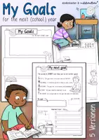 Vista previa - Hojas de trabajo - My Goals for the (School) Year - in Sketchnotes - Portada
