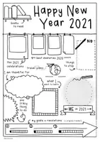 Vista previa - Hojas de trabajo - Happy New Year 2021 - Sketchnotes - página 3