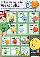 Vista previa - Tarjetas / Manipulativos - Picture / Word Cards for Video Calls / Conferences BUNDLE - página 1