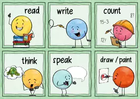 Vista previa - Tarjetas / Manipulativos - Picture / Word Cards for Video Calls / Conferences BUNDLE - página 3