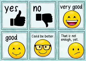 Vista previa - Tarjetas / Manipulativos - Feedback Cards for Video Calls - página 3