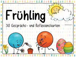 Vista previa - Tarjetas / Manipulativos - Frühling - 30 Reflexions- und Gesprächskarten - página 2