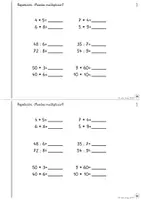 Vista previa - Hojas de trabajo - Multiplicación escrita con el cuaderno de autoaprendizaje - página 2
