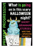Vista previa - Unidades / Secuencias / Situaciones de Aprendizaje - Present Progressive Halloween Inglés / English - Portada