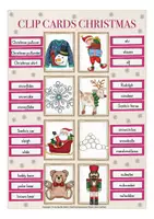 Vista previa - Unidades / Secuencias / Situaciones de Aprendizaje - Christmas (Navidad) clip cards English / Inglés - página 3