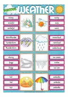 Vista previa - Juegos / Gamificación - the weather clip cards English / Inglés clip cards - página 2
