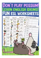 Vista previa - Hojas de trabajo - Inglés / English idioms worksheets / workbook - Portada
