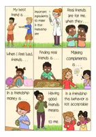 Vista previa - Tarjetas / Manipulativos - Stop & swap - friendship / friends English Inglés - página 1