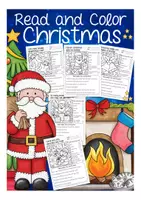 Vista previa - Unidades / Secuencias / Situaciones de Aprendizaje - Read and color Christmas English Inglés - Portada