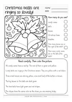 Vista previa - Unidades / Secuencias / Situaciones de Aprendizaje - Read and color Christmas English Inglés - página 3