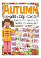 Vista previa - Unidades / Secuencias / Situaciones de Aprendizaje - autumn / fall clip cards game English / Inglés - Portada