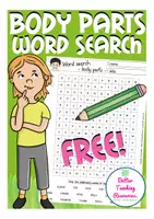 Vista previa - Hojas de trabajo - English / Inglés body parts worksheet gratis - Portada