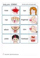 Vista previa - Juegos / Gamificación - BODY PARTS domino English / Inglés - página 3