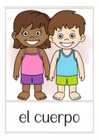 Vista previa - Presentaciones - EL CUERPO tarjetas de vocabulario Español / E.L.E. - página 1