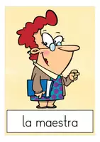 Vista previa - Tarjetas / Manipulativos - ESCUELA flash cards Español / E.L.E. - página 1