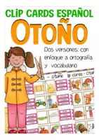 Vista previa - Tarjetas / Manipulativos - Clip Cards Otoño Español/ E.L.E - Portada