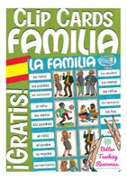 Vista previa - Tarjetas / Manipulativos - Clip Cards La familia Español/ E.L.E - gratis - Portada