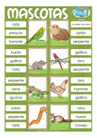 Vista previa - Tarjetas / Manipulativos - Clip Cards Mascotas Español/ E.L.E - página 3