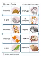 Vista previa - Juegos / Gamificación - MASCOTAS domino Español / E.L.E. - página 2