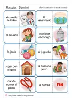 Vista previa - Juegos / Gamificación - MASCOTAS domino Español / E.L.E. - página 3
