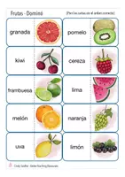 Vista previa - Juegos / Gamificación - FRUTAS Domino Español / E.L.E. - página 2