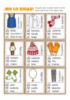 Vista previa - Juegos / Gamificación - Juego ¡No lo digas! Ropa Español/E.L.E - página 2