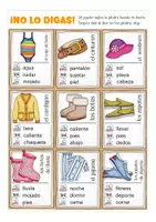 Vista previa - Juegos / Gamificación - Juego ¡No lo digas! Ropa Español/E.L.E - página 3