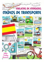 Vista previa - Tarjetas / Manipulativos - Medios de transporte flash cards Español / E.L.E. - Portada