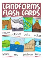 Vista previa - Tarjetas / Manipulativos - LANDFORM flash cards English / Inglés - Portada