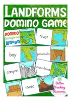 Vista previa - Juegos / Gamificación - LANDFORMS domino English / Inglés - Portada