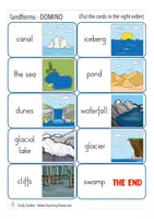 Vista previa - Juegos / Gamificación - LANDFORMS domino English / Inglés - página 3