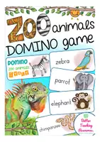 Vista previa - Juegos / Gamificación - ZOO ANIMALS domino English / Inglés - Portada