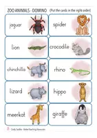 Vista previa - Juegos / Gamificación - ZOO ANIMALS domino English / Inglés - página 2
