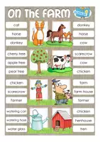 Vista previa - Tarjetas / Manipulativos - on the farm clip cards English / Inglés - página 2