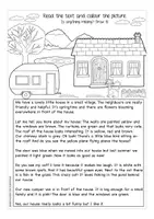 Vista previa - Unidades / Secuencias / Situaciones de Aprendizaje - Read and colour - Lesen und Malen - prepositions - página 2