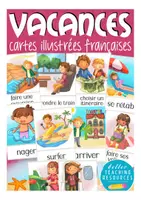 Vista previa - Tarjetas / Manipulativos - Les VACANCES Francés flash cards - Portada