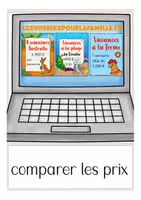 Vista previa - Tarjetas / Manipulativos - Les VACANCES Francés flash cards - página 2