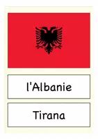 Vista previa - Tarjetas / Manipulativos - Pays et capitales en Europe Francés Flash Cards - página 1