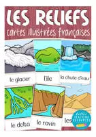 Vista previa - Tarjetas / Manipulativos - LES RELIEFS flash cards Francés - Portada