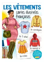 Vista previa - Tarjetas / Manipulativos - Les vêtements Francés (la ropa) flash cards - Portada