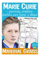 Vista previa - Unidades / Secuencias / Situaciones de Aprendizaje - Marie Curie curriculo creativo Español / historia FREEBIE / gratis - Portada