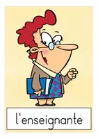 Vista previa - Tarjetas / Manipulativos - à l'école francés flash cards - página 1