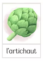 Vista previa - Tarjetas / Manipulativos - fruits & légumes francés flash cards - página 3