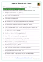 Vorschau - Arbeitsblätter - Simple Past Übungen mit Lösungen für die 7. Klasse - Übersetzen üben - Seite 2